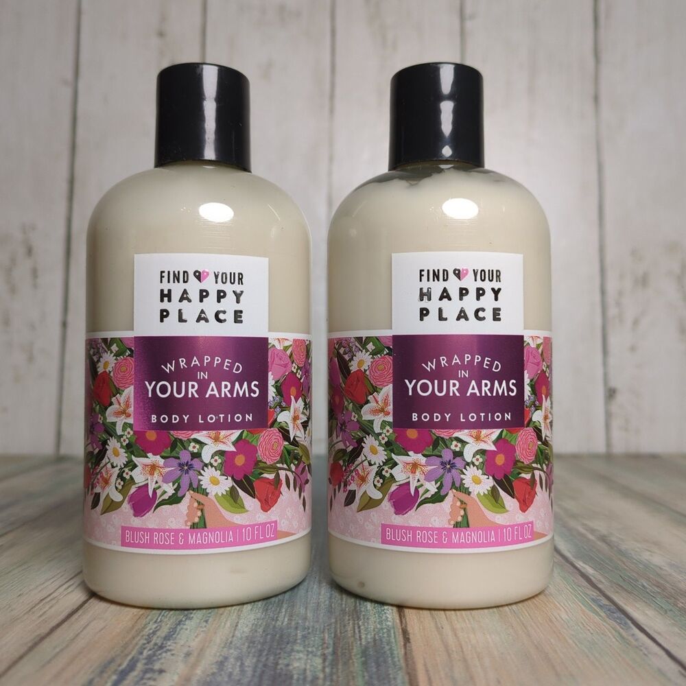 Find Your Happy Place Wrapped in Your Arms Moisturizing Body Lotion Lot 10oz
